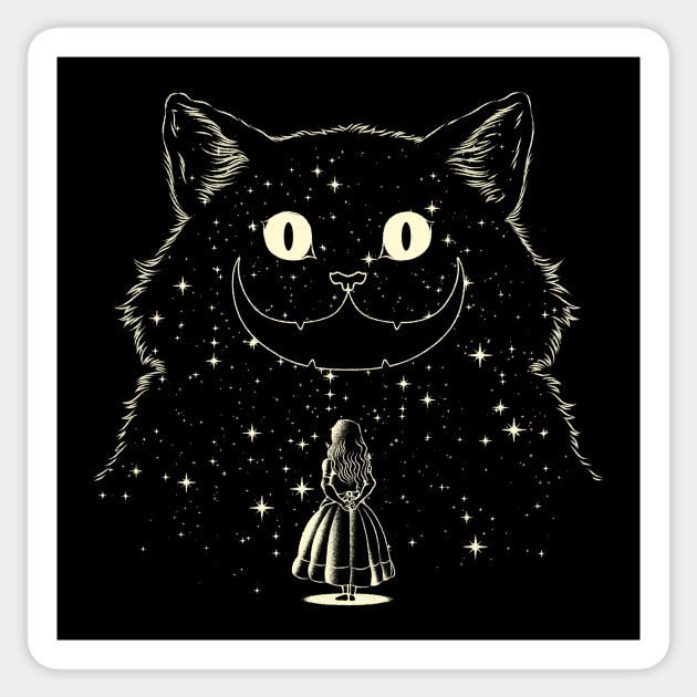 Alice Star Night Cat by Tobe Fonseca Sticker by Tobe_Fonseca